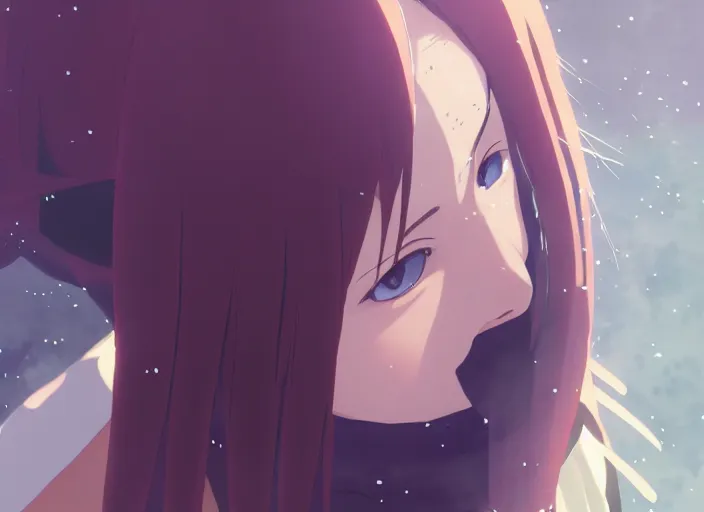 Image similar to portrait of hinata hyuga from naruto, rule of thirds, illustration concept art anime key visual, trending pixiv fanbox by wlop and greg rutkowski and makoto shinkai and studio ghibli and kyoto animation