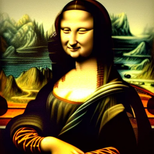 Prompt: chinese style portrait of a lady, the face is mona lisa