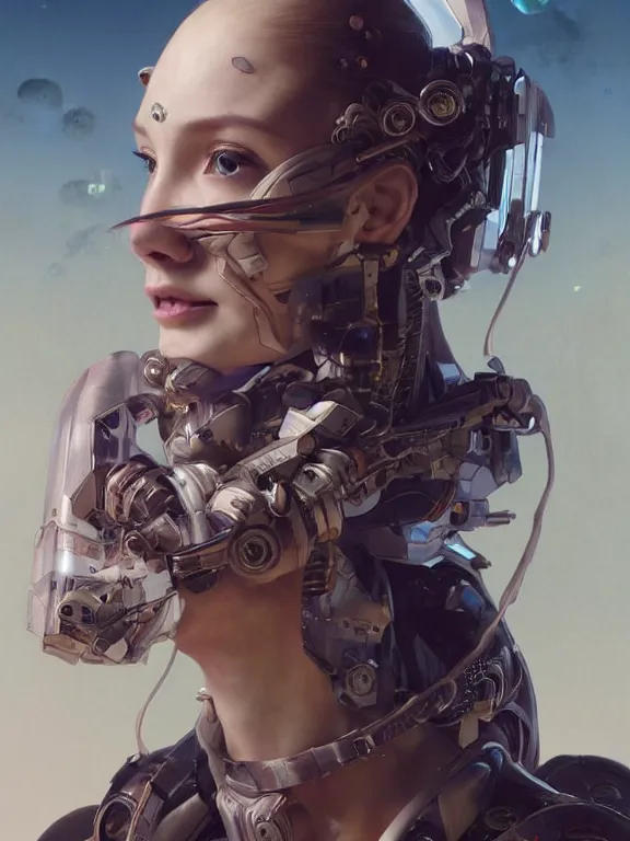 Image similar to full shot of a beautiful venus monster astronaut defined facial features, intricate abstract. cyberpunk, symmetrical facial features. by ruan jia and artgerm and range murata and wlop and ross tran and william - adolphe bouguereau and beeple. key art. fantasy illustration. award winning, artstation, intricate details, realistic, hyperdetailed, 8 k resolution.