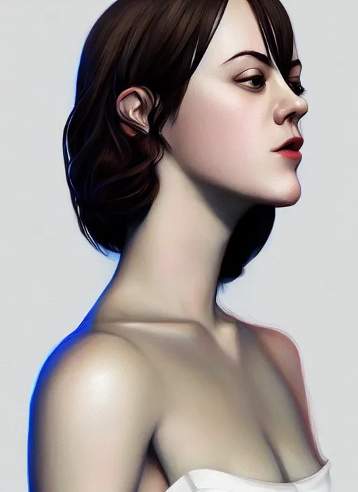 Image similar to hyper detailed ultra sharp of beautiful portrait jena malone, beautiful girl, beautiful full body, character artist, mature content, elegant, 2 d, ultra highly detailed, digital painting, smooth, sharp focus, artstation, art by ilya kuvshinov!