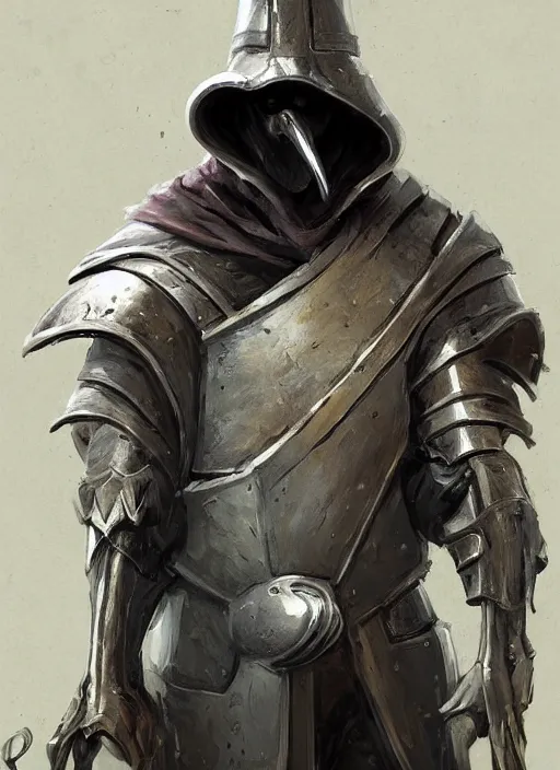 Image similar to medieval plague doctor wearing a metal armor, elegant, digital painting, concept art, smooth, sharp focus, illustration, from StarCraft by Ruan Jia and Mandy Jurgens and Artgerm and William-Adolphe Bouguerea