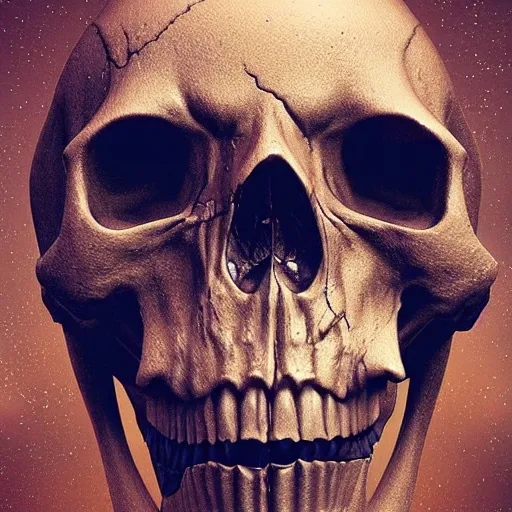 Image similar to portrait_of_a_melting_skull._intricate_abstract._intricate_artwork._by_Tooth_Wu_wlop_beeple_dan_mumford._octane_render_trending_on_artstat