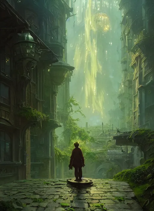 Image similar to Highly detailed portrait of Kermit the frog, Stephen Bliss, unreal engine, fantasy art by Greg Rutkowski, Loish, Rhads, ferdinand knab, Makoto Shinkai and Lois van baarle, ilya kuvshinov, rossdraws, Tom Bagshaw, alphonse mucha, global illumination, radiant light, detailed and intricate environment