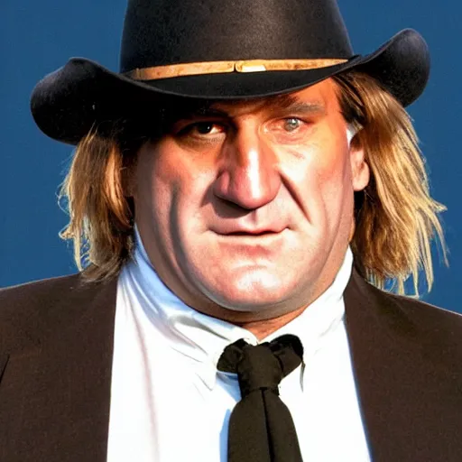 Image similar to gerard depardieu as a cowboy