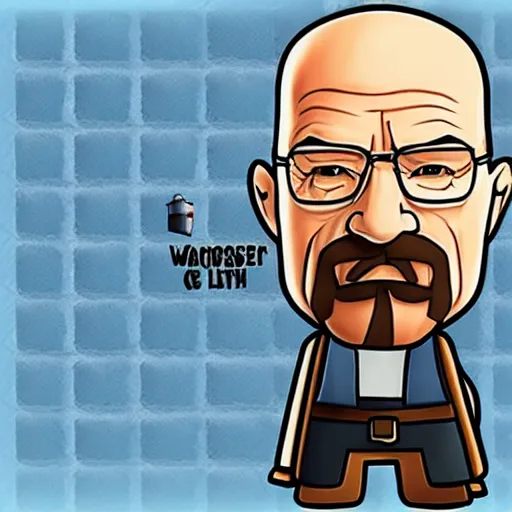 Image similar to walter white as clash royale card