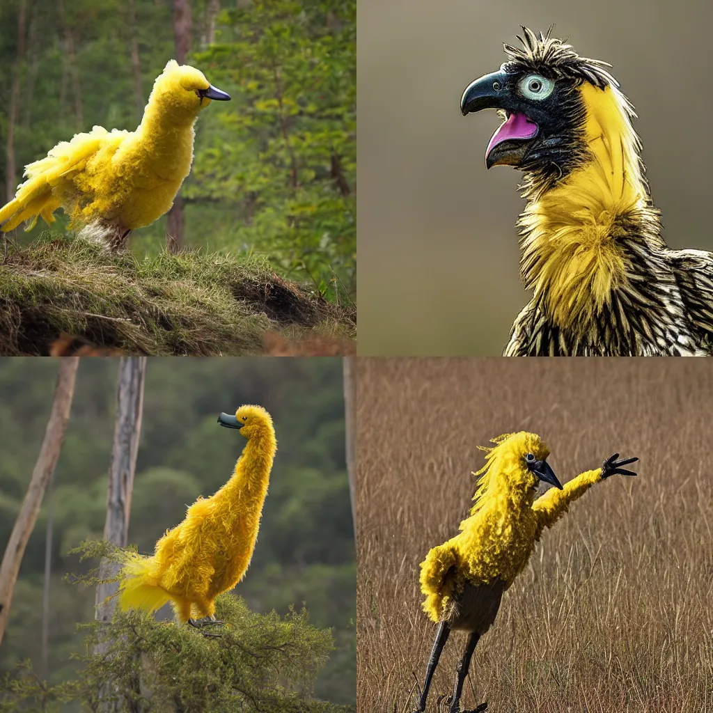 Prompt: big bird in the wild, wildlife photography