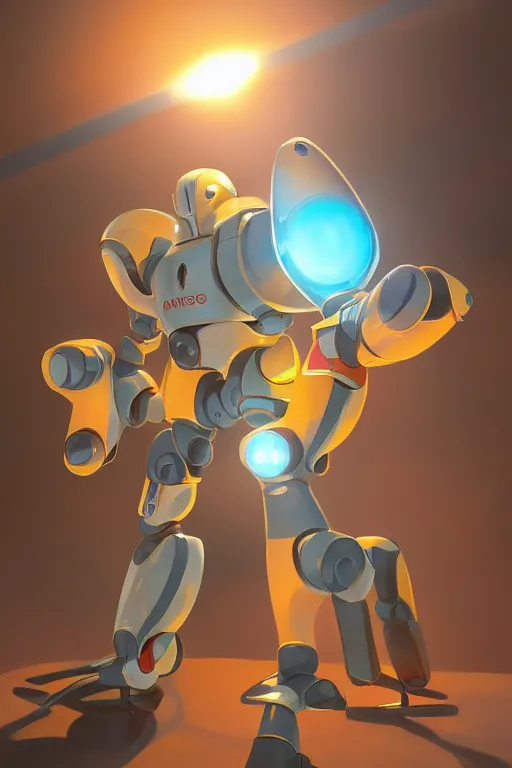 Image similar to metabots medabots medarotto medarot robot minimalist comics, behance hd by jesper ejsing, by rhads, makoto shinkai and lois van baarle, ilya kuvshinov, rossdraws global illumination ray tracing hdr radiating a glowing aura