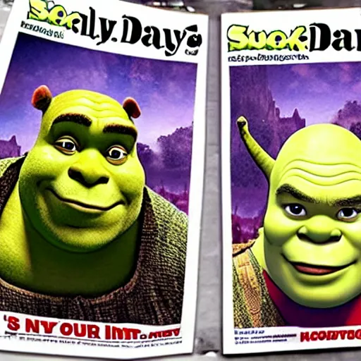 Image similar to Shrek in daily news