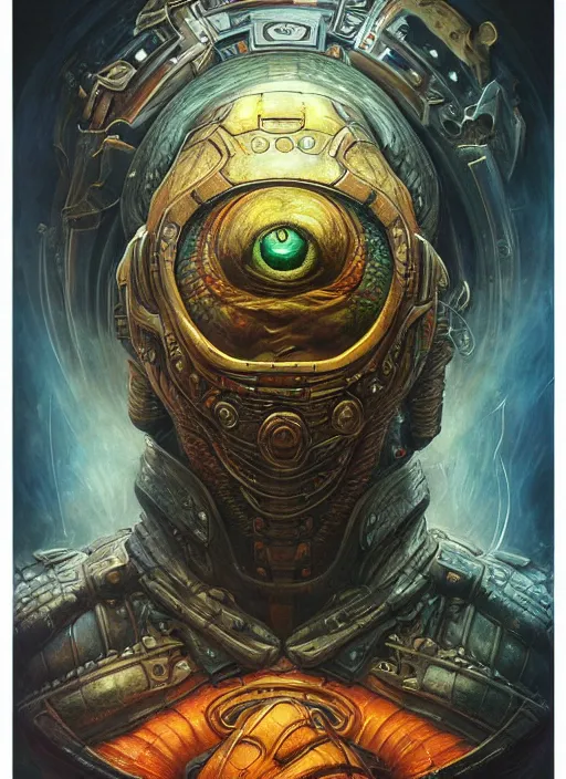 Image similar to nintendo spaceship mf doom reptile eyes, cosmic lsd poster art, intricate, elegant, highly detailed, centered, digital painting, artstation, concept art, smooth, sharp focus, illustration, artgerm, tomasz alen kopera, peter mohrbacher, donato giancola, joseph christian leyendecker, wlop, frank frazetta