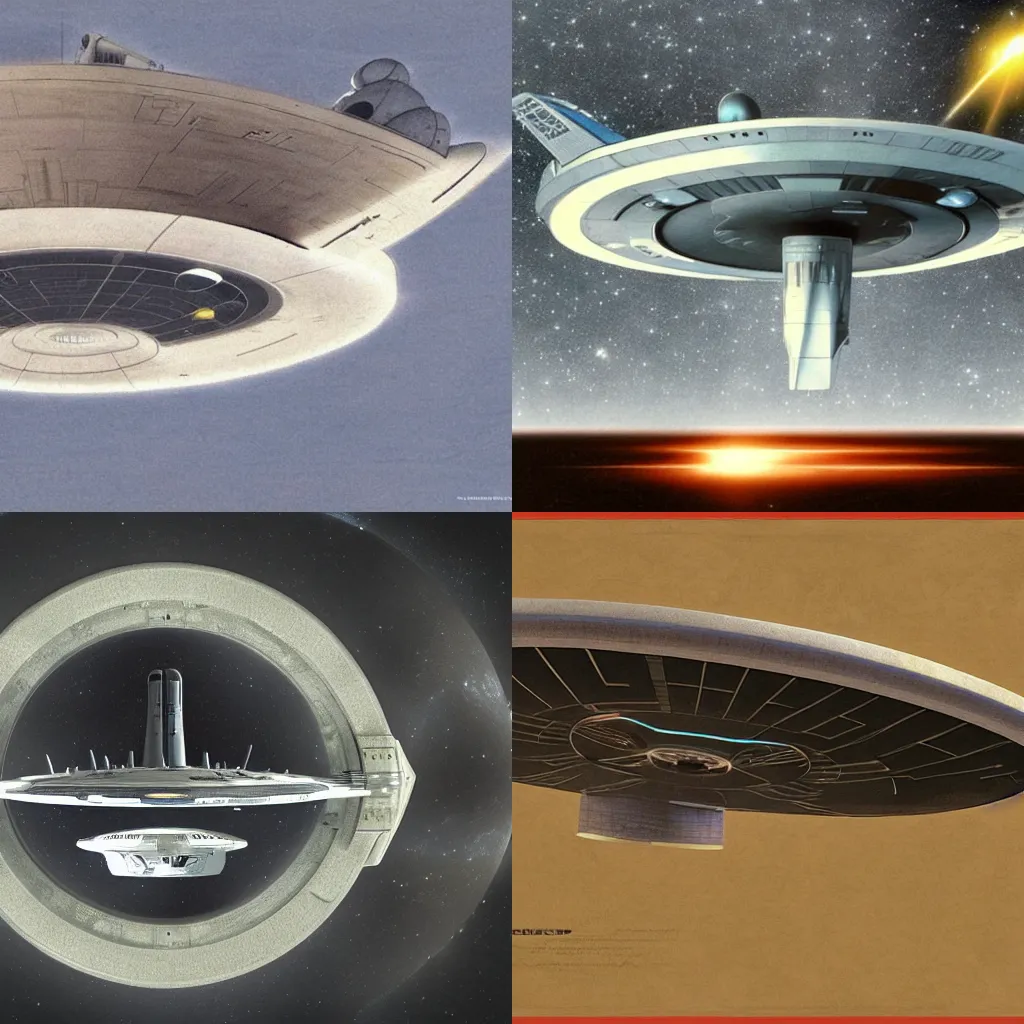 Prompt: starship enterprise NCC-1701, concept art