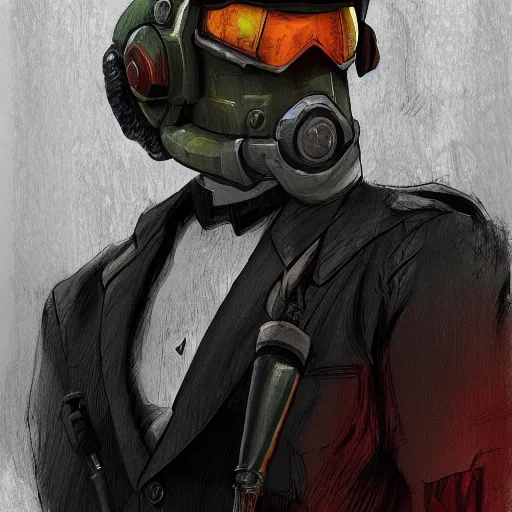 Prompt: portrait of karl marx as a doomguy in team fortress 2 style, tragic, elegant, fantasy, hd shot, digital portrait, beautiful, artstation, comic style, by artgerm, guy denning, jakub rozalski, magali villeneuve and charlie bowater