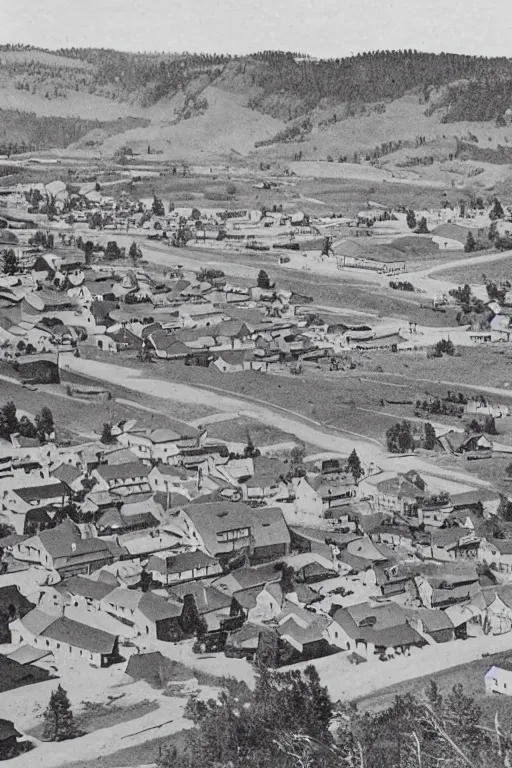 Image similar to 1 8 8 0 s view of lead city, south dakota. lead city is the location of the homestake mine