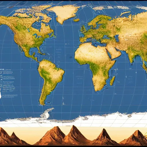 Prompt: the best map projection of earth possible, realistic, photorealistic, 8 k