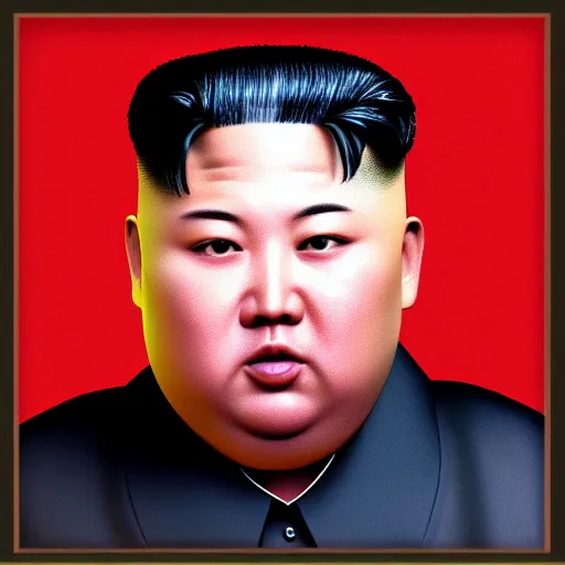 Prompt: Liquid metal Kim Jong Un, unreal engine