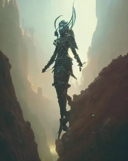 Image similar to highly detailed vfx portrait of a fantasy knight, stephen bliss, unreal engine, greg rutkowski, loish, rhads, beeple, makoto shinkai and lois van baarle, ilya kuvshinov, rossdraws, tom bagshaw, alphonse mucha, global illumination, detailed and intricate environment
