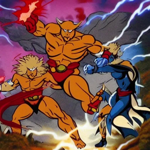 Image similar to thundercats battle