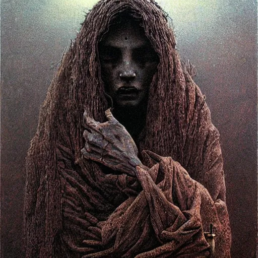 Image similar to high quality high detail painting by beksinski, hd, madness