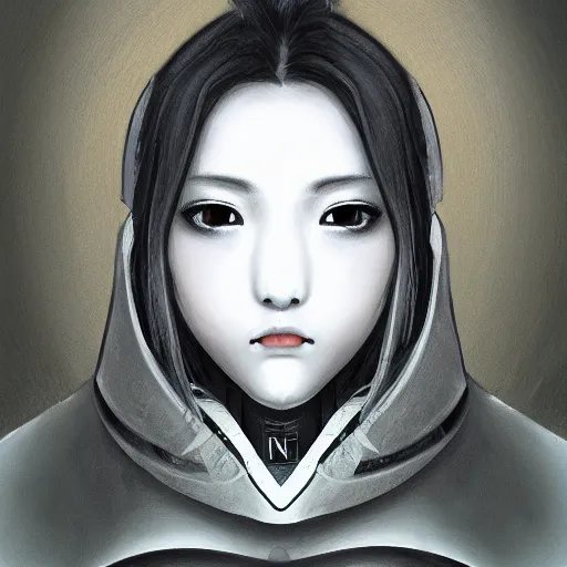 Prompt: void knight, closeup portrait art by kotaro chiba