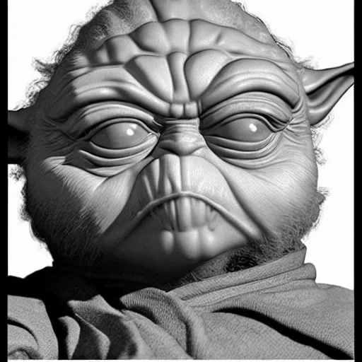 Image similar to furious angry evil big huge yoda