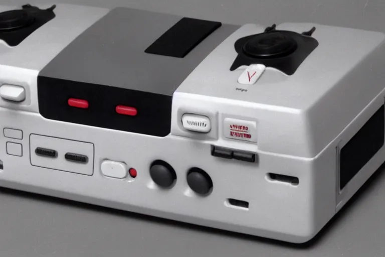 Image similar to The Nintendo Pain System (NPS) console with electrodes and controller, 1989