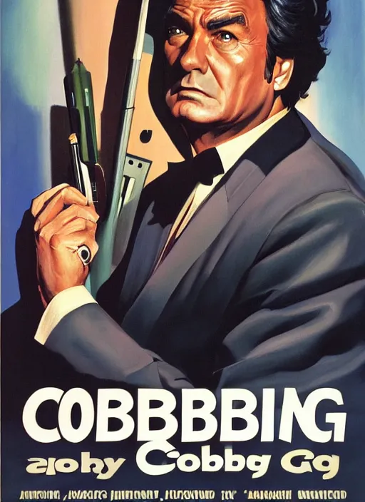 Prompt: a painting of columbo, poster art by alex ross, featured on cgsociety, neogeo, official art, movie poster, poster art