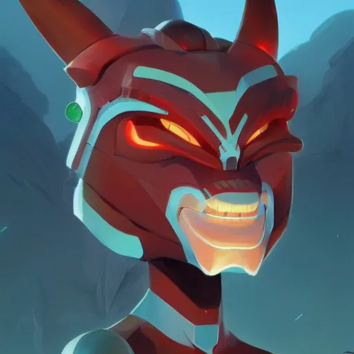 Image similar to face icon stylized minimalist beastwars, loftis, cory behance hd by jesper ejsing, by rhads, makoto shinkai and lois van baarle, ilya kuvshinov, rossdraws global illumination