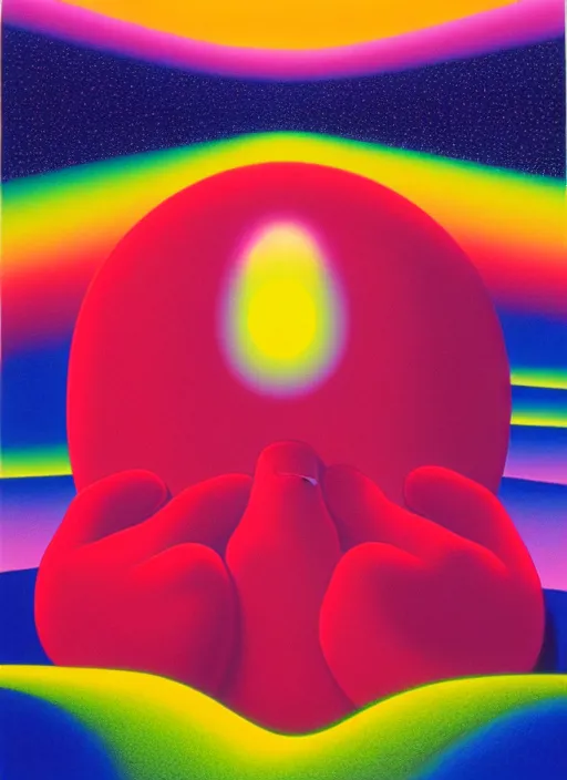 Image similar to peace by shusei nagaoka, kaws, david rudnick, airbrush on canvas, pastell colours, cell shaded, 8 k