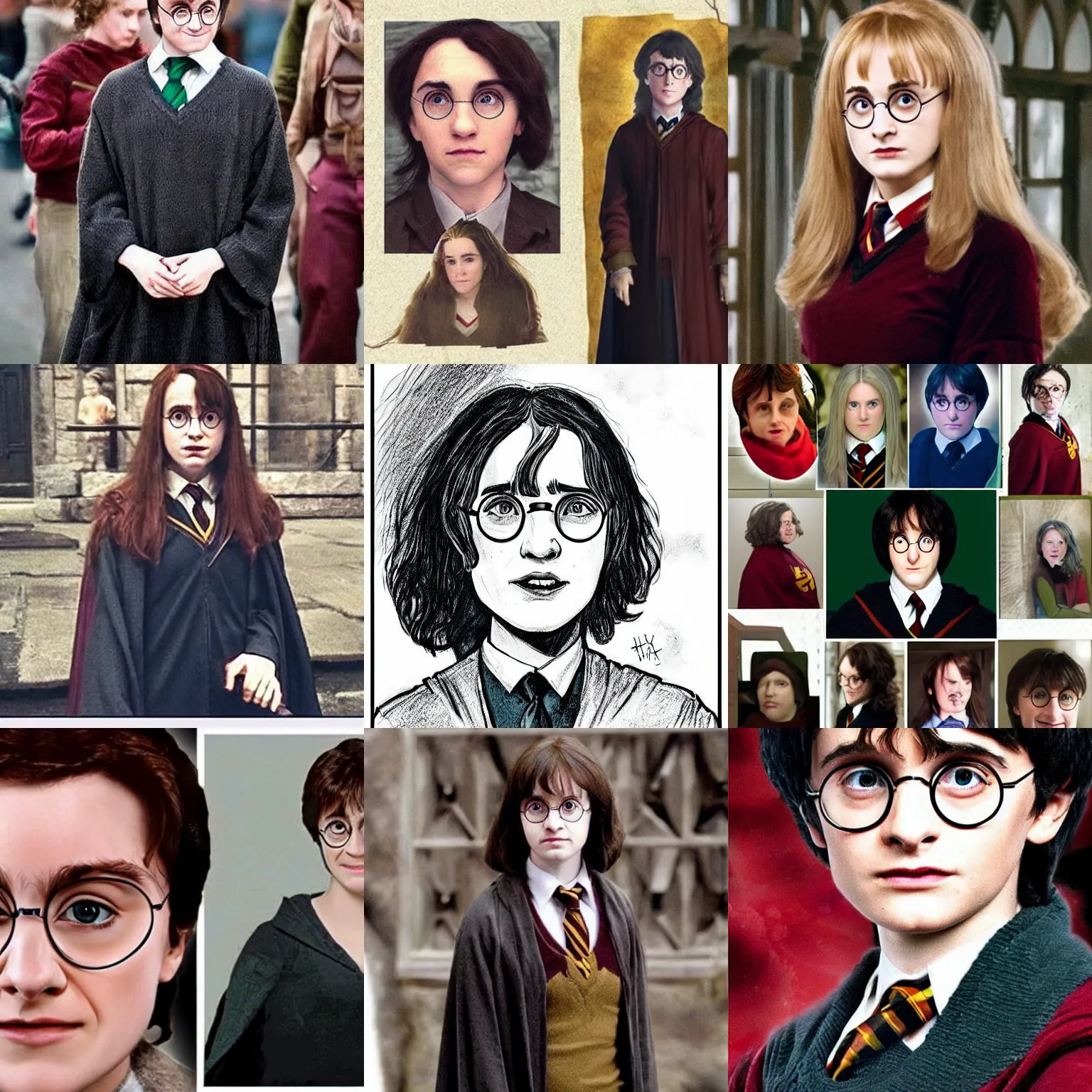 Prompt: Harry Potter as a woman