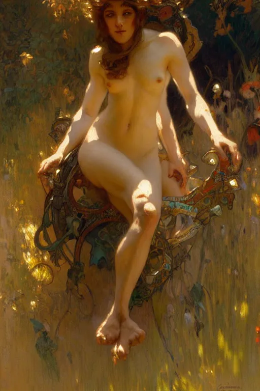 Prompt: 2 attracting male, painting by gaston bussiere, craig mullins, greg rutkowski, alphonse mucha