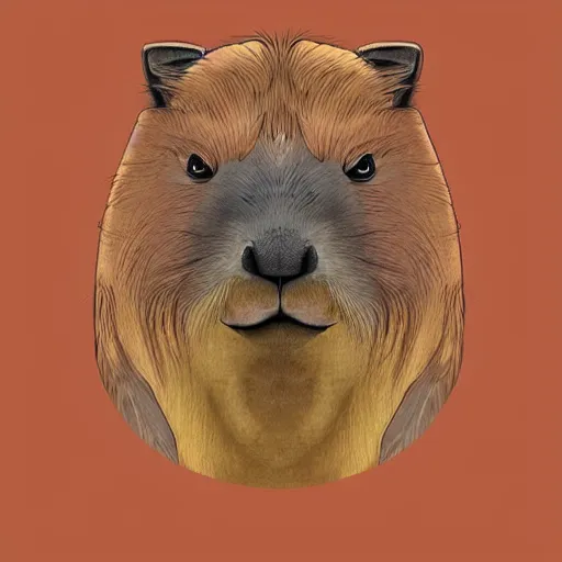 Prompt: cartoon portrait of capybara by bored ape yacht club