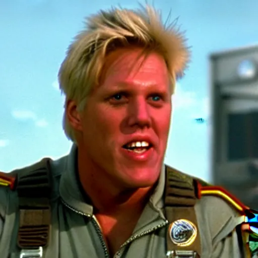 Image similar to gary busey in starship troopers