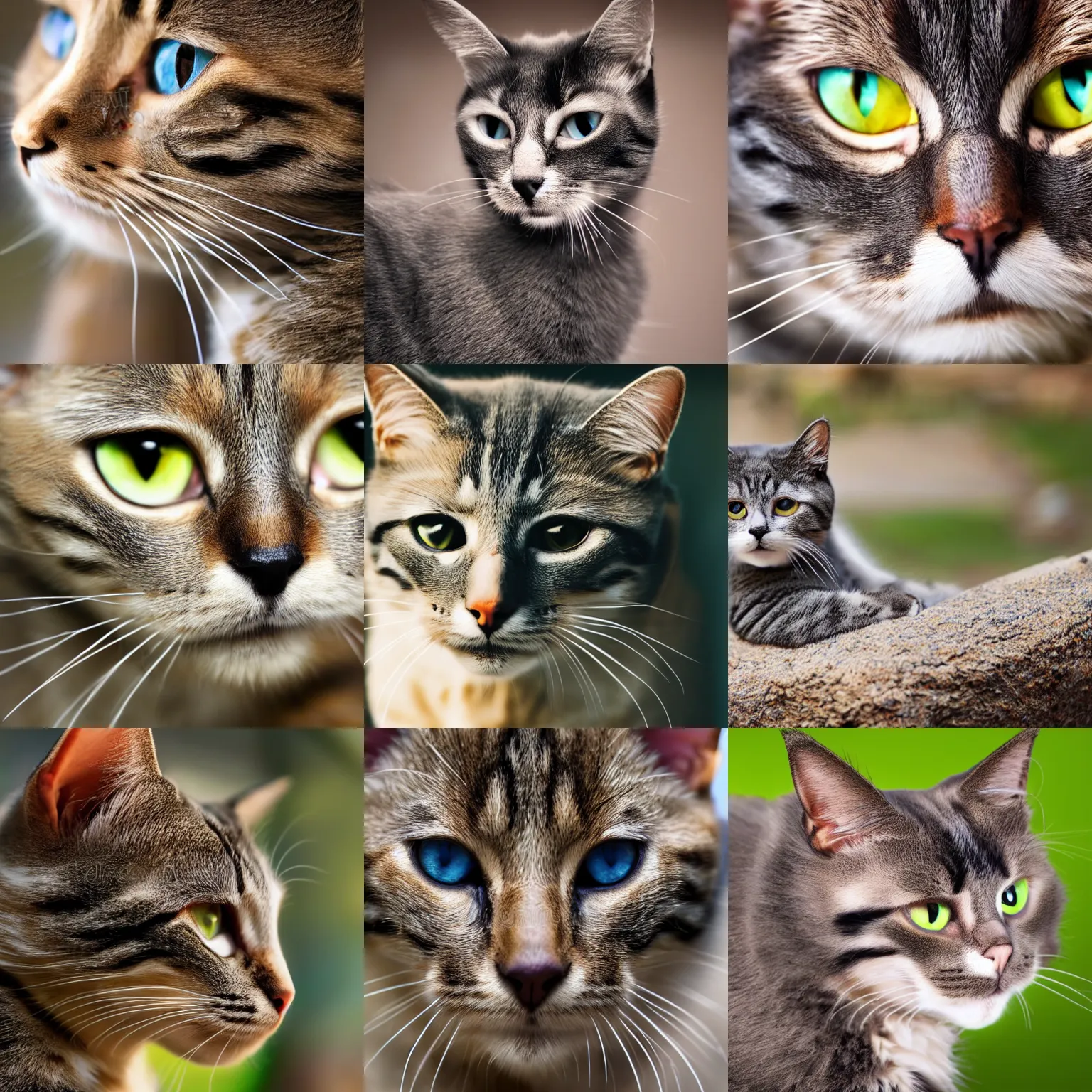 Prompt: photo of a new cat species, award - winning, stock photography, national geographics, 4 k