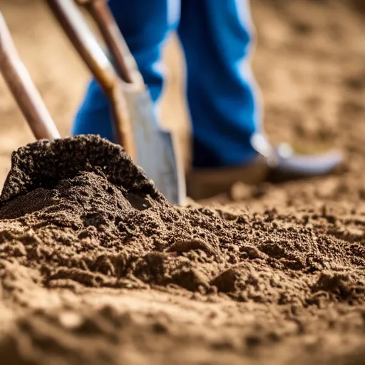 Image similar to platipus digging the ground with a shovel, realistic, professional photo, 4k, super detailed