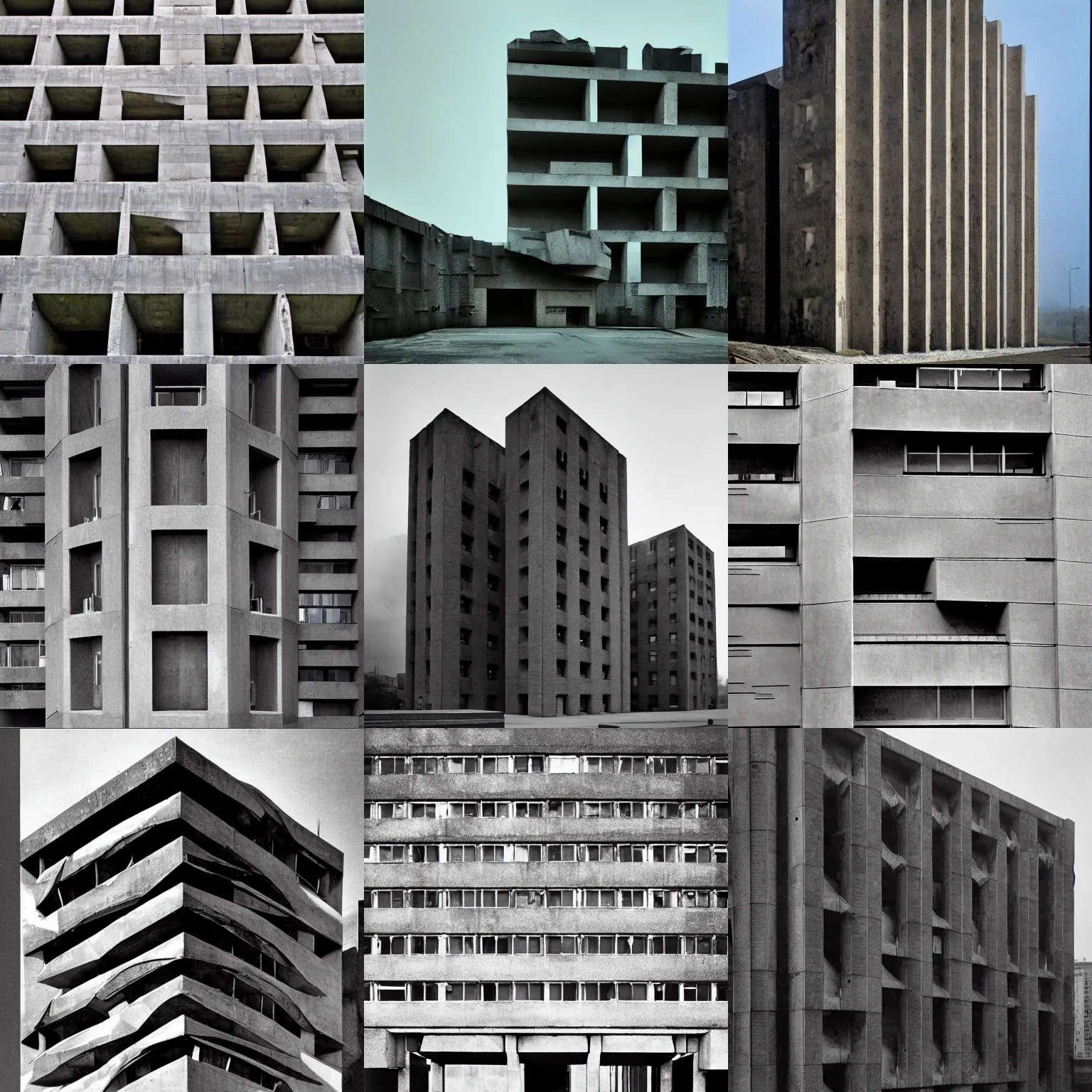 Prompt: number one most upvoted photograph of brutalist architecture