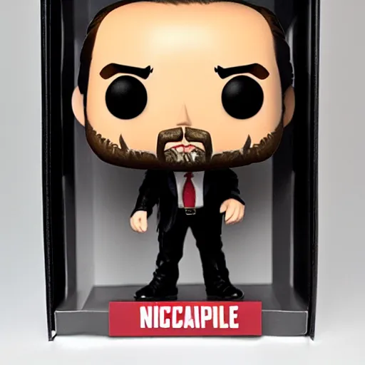 Prompt: nicholas cage funko - pop