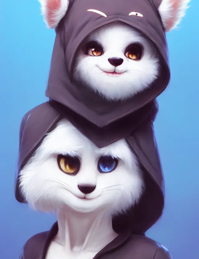 Prompt: cute young anthropomorphic furry wearing a kigurumi | | cute - fine - face, pretty face, key visual, realistic shaded perfect face, fine details by stanley artgerm lau, wlop, rossdraws, james jean, andrei riabovitchev, marc simonetti, and sakimichan, trending on artstation