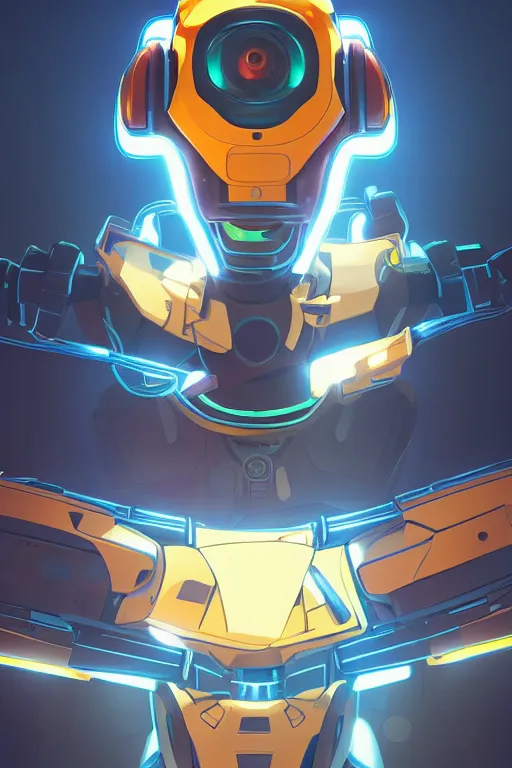 Image similar to metabots medabots medarotto medarot robot minimalist comics helmet mask neon cybereye, behance hd by jesper ejsing, by rhads, makoto shinkai and lois van baarle, ilya kuvshinov, rossdraws global illumination ray tracing hdr radiating a glowing aura