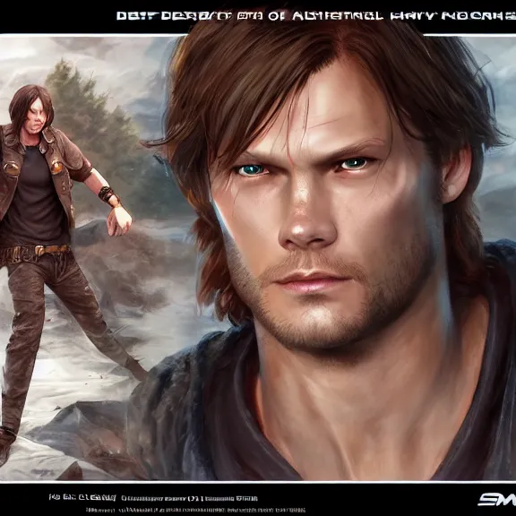 Image similar to sam winchester as doa 6 character, d & d, fantasy, highly detailed, digital art, trending on artstation, smooth, sharp focus, illustration, art by peter tang and artgem