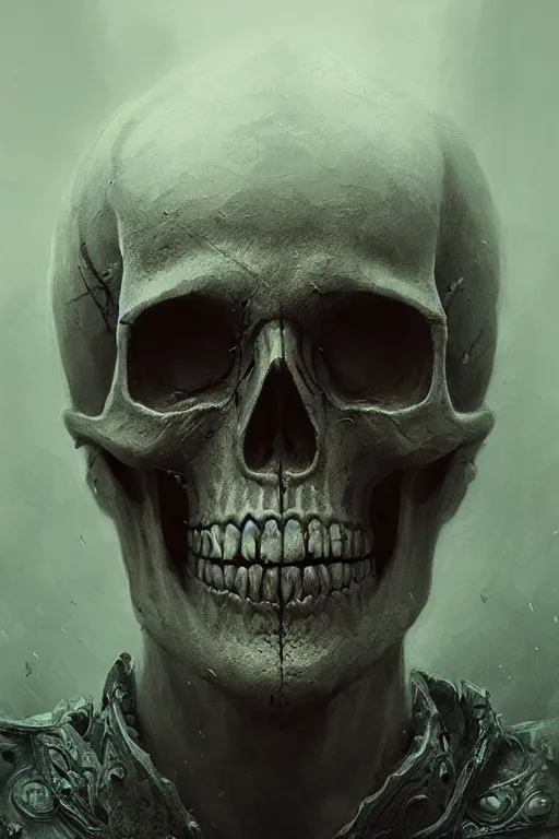 Image similar to skull god, close - up portrait, powerfull, intricate, elegant, volumetric lighting, scenery, digital painting, highly detailed, artstation, sharp focus, illustration, concept art, ruan jia, steve mccurry