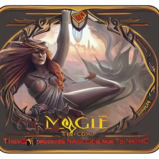 Image similar to a tgv to nice on a magic the gathering playing card, magali villeneuve