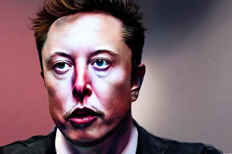 Image similar to hyperrealism aesthetic ridley scott and denis villeneuve style photography of a detailed hyperrealism elon musk, siting on a detailed hyperrealism toilet and scrolling his smartphone in hyperrealism scene from detailed art house movie in style of alejandro jodorowsky and wes anderson