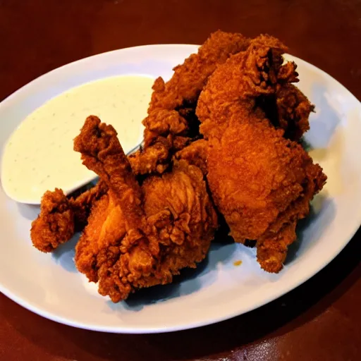 Prompt: fried chicken