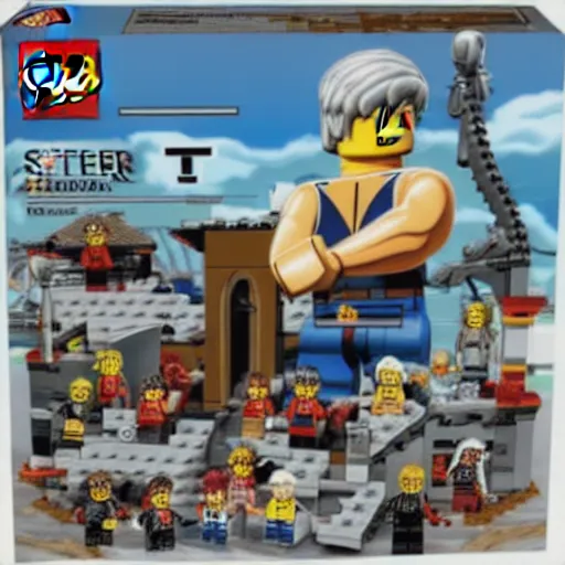 Prompt: lego set of street fighter 2