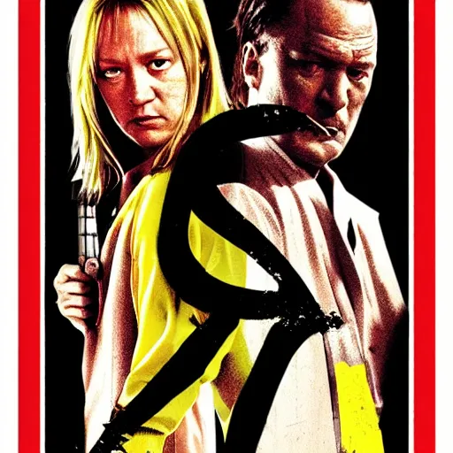 Image similar to kill bill movie poster by tarantino and artgem