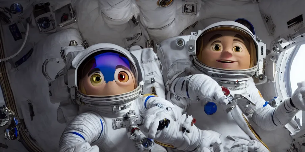 Prompt: astronaut in the style of pixar, 8 k