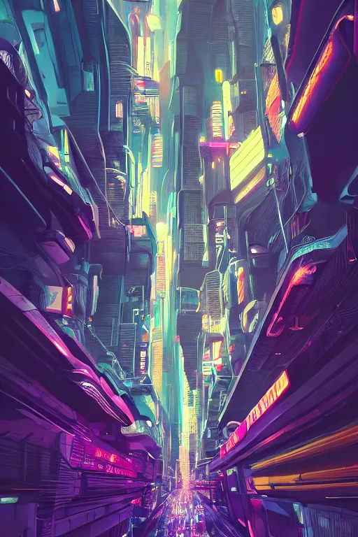 Prompt: astronaut cyberpunk surreal upside down city neon lights by moebius, trending on artstation, Ultra detailed, hyper realistic 4k