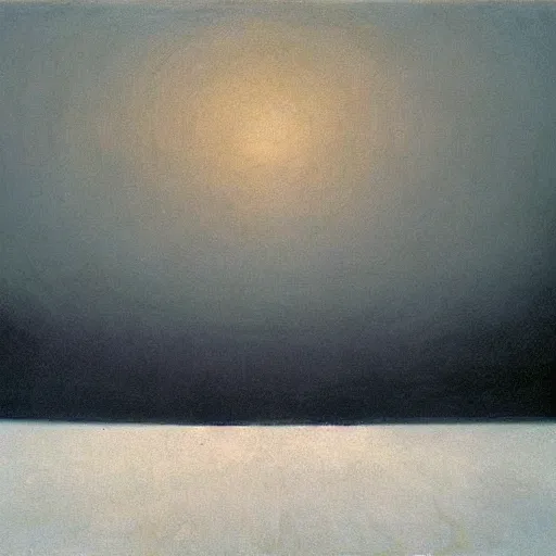 Image similar to the abstract painting'arctic void ', by caspar david friedrich!!!, by rothko!!!