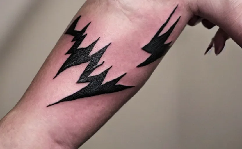 Top 77+ lightning tattoo stencil best in.cdgdbentre