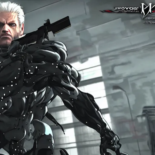 Image similar to Metal Gear Rising Revengeance with Joe Biden as a villain