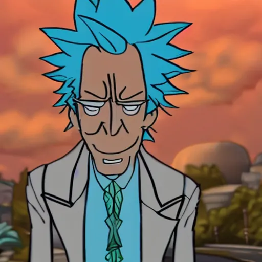 Prompt: rick sanchez as a real person, high-resolution photograph